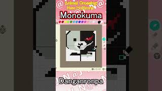 【Animal Crossing: New Horizons 】 Monokuma【Danganronpa】 #shorts＃pixel art