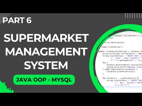 Supermarket Management System Using Java Object Oriented Programming Oop Part 6