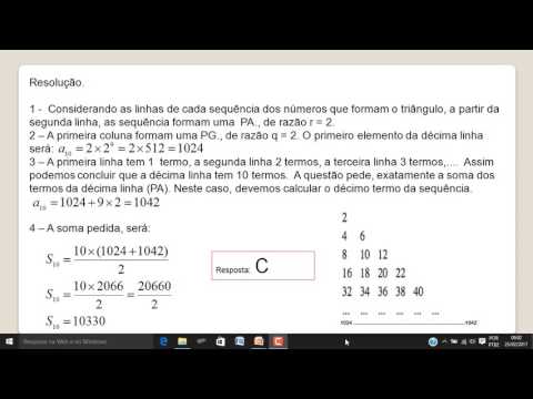 Enem 2017 - Aula - 07 - Progressão Geométrica - Progressão Aritmética