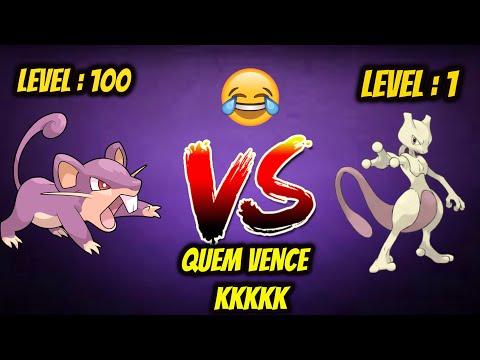 Rattata lvl:100 vs Mewtwo lvl:1 Quem vence ?? kkkkkk -Batalha pokemon- No pixelmon  (Drigo)