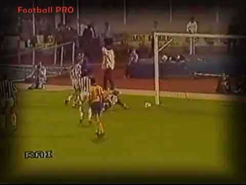 ECC 1985-86. Round 1. Jeunesse Esch - Juventus. Highlights.