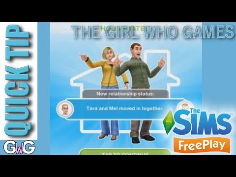 Part of a video titled The Sims Freeplay: Adding New Sims Without Building Houses [QUICK TIP]