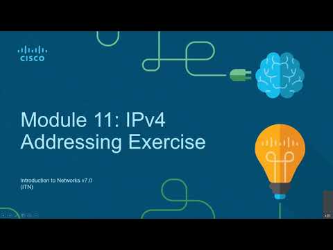 CCNA-1-Lab-11 - DC&NM - Lab Sessions - Module 11 - IPv4 Addressing Exercise - 2021 - Sem 1