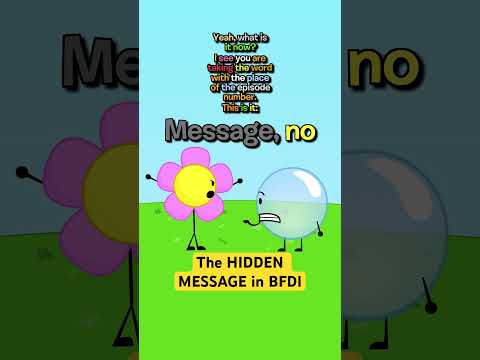 BFDI’s Hidden Message Explained