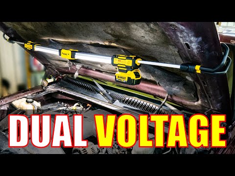 Darbinis šviestuvas Dewalt DCL045; 12-18 V (be akumuliatoriaus ir pakrovėjo) video