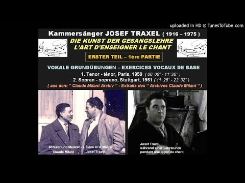 JOSEF TRAXEL : Die Kunst der Gesangslehre - L'Art d'enseigner le Chant