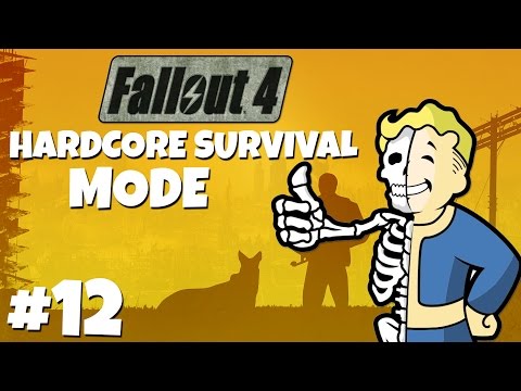 Fallout 4: Hardcore Survival Mode Playthrough - Part 12 - Alien Blaster Pistol!!!