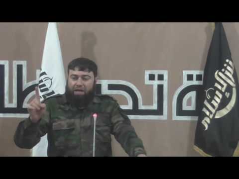 خطبة الشيخ عصام البويضاني في اللواء الثاني في جيش الإسلام