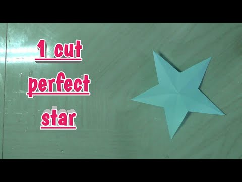 How to make perfect star in one cut