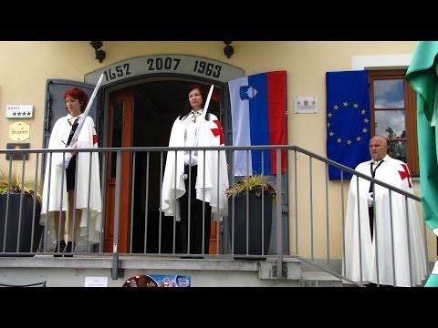 Umestitev Društva vitezov jeruzalemskega templja v Dvorec Jeruzalem