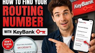 How to find your routing number with KeyBank