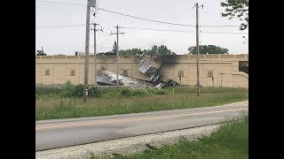 Video shows fiery crash on Racine highway
