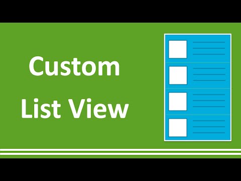 17 - Custom ListView Designing - Android Studio