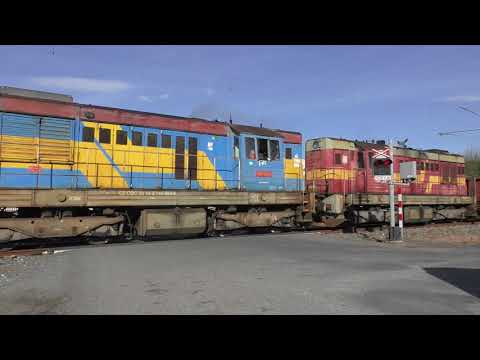 Železniční přejezd Mělník-Blatecká (trať 076) (CZ) - 5.4.2024 / Railroad crossing