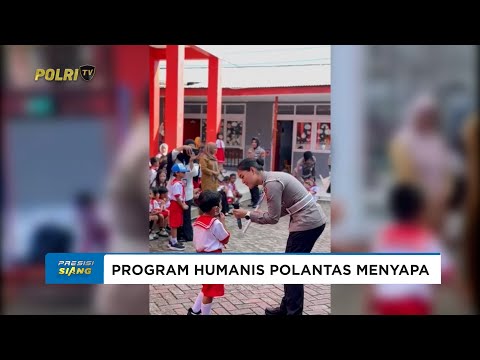 POLWAN  POLDA MALUKU UTARA AJAK ANAK TK MENGENAL RAMBU LALU LINTAS LEWAT POLANTAS MENYAPA