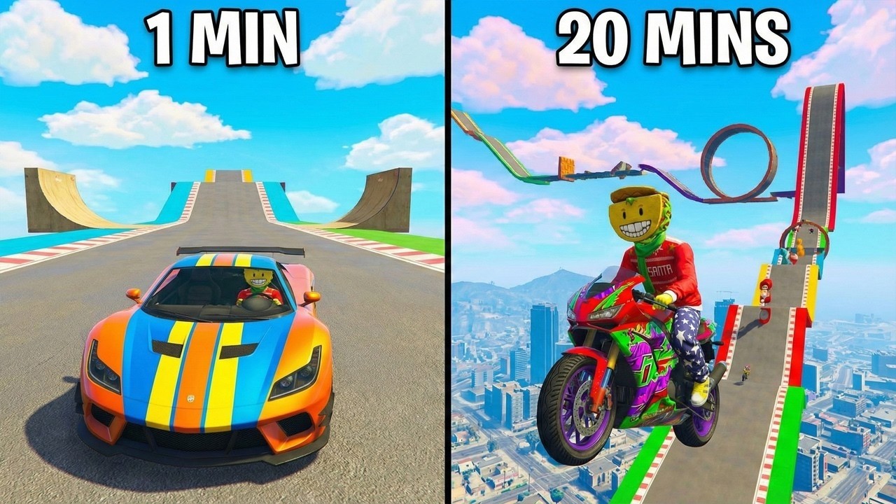CADA MINUTO LA CARRERA ES MAS DIFICIL! NO PUEDO MAS!! - GTA 5 ONLINE