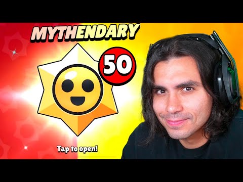 50 STARR DROP MITICO VS 50 LENDÁRIOS no Brawl Stars