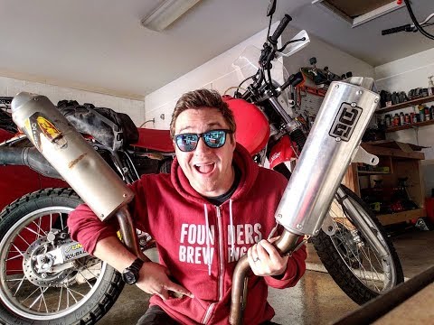 XR650L Exhaust Comparison - Big Gun vs FMF vs DG