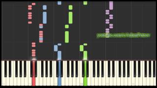 New Order Blue Monday Synthesia (piano tutorial & cover)