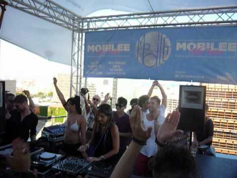 great anja schneider @ mobilee rooftop session hotel silken diagonal barcelona!! 16.06.2012