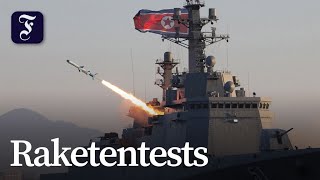 Nordkorea feuert Raketen von Kriegsschiff ab