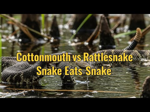 Cottonmouth vs Rattlesnake | The Real Snake Eats Snake Battle Captured on Camera