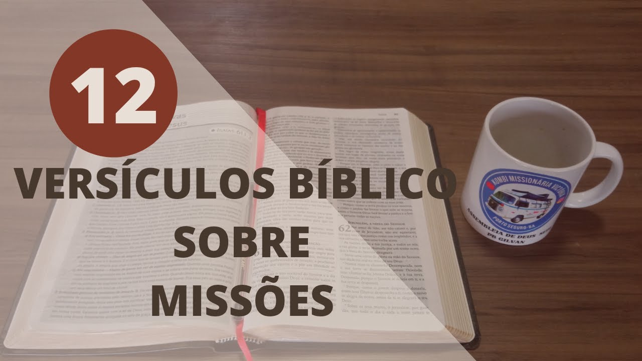 VERSÍCULOS  SOBRE MISSÕES _Versículos para culto de missões e Evangelismo