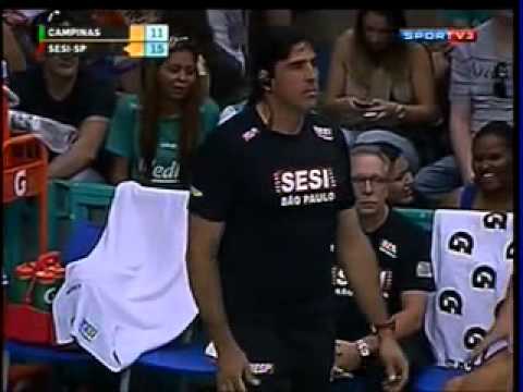 (1º Set) Sesi/SP x Medley/Campinas - Final do Campeonato Paulista de Vôlei Masculino: Jogo 1