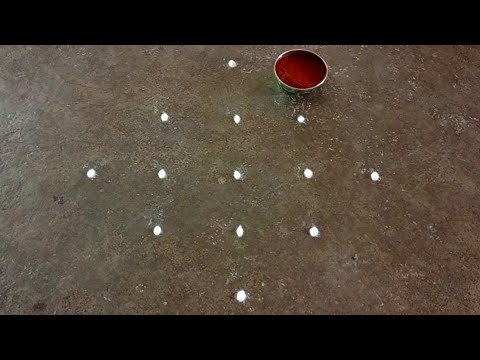 margazhi special 5x1beautiful flowers kolam/newyear traditional easyrangoli/gokulramya creatives