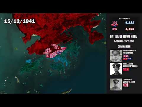Battle of Hong Kong (1941) Explained in 60 Seconds | Map Animation