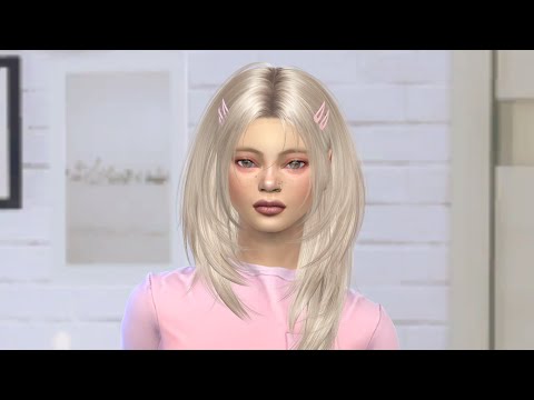 sims 4 cc download blonde female Amelia Adams by Bonita100 Cas Video Preview