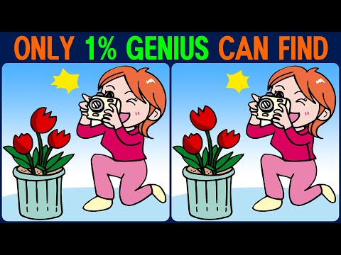 Brain exercise quiz! Find the difference between! │ Increases concentration!