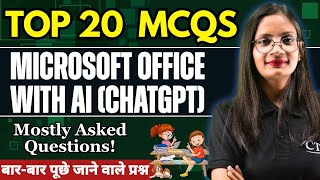 Download the video "MS Office with AI (ChatGPT) MCQs | Top 20 MS Office Questions & Answers | Computer Tech Academy"