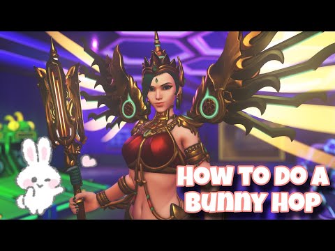How to B-hop 🐰 on mercy - (simple tutorial) mercy overwatch2 tech