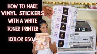 Printing Custom Water Bottle Labels With the ICOLOR 650 | The Best White Toner Printer for 2025!