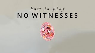 How to play 'No Witnesses' by Keaton Henson