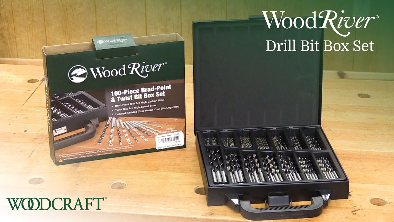 Woodriver Combo Brad Point And Twist Drill Bit Set 100 Piece