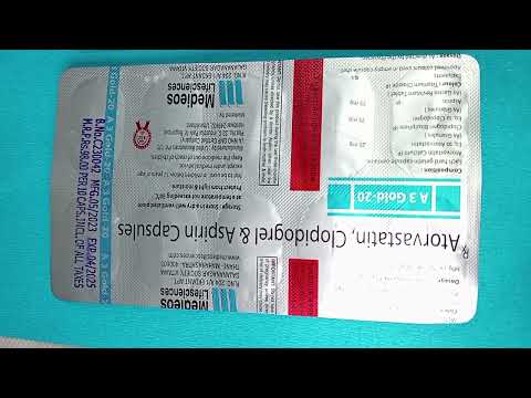 Atorvastatin 20mg + Clopedogrel 75mg + Aspirin 75mg