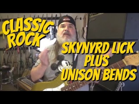 Classic Rock Skynyrd Lick + Unison Bends Guitar Lick By Scott Grove