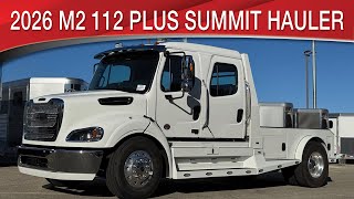 A preview image of the linked video showcasing 2026 Freightliner M2 112 SUMMIT HAULER