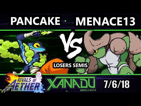 The Grind 34 RoA - PanCake (Ranno) Vs. Menace13 (Kragg) - Rivals of Aether Losers Semis