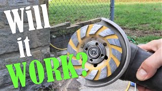 Grinding Concrete with a $7 Grinder Wheel