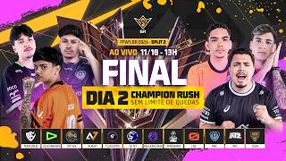 COMPLETO - FREE FIRE AO VIVO: FFWS BRASIL SPLIT 2 - GRANDE FINAL | DIA 2 - CHAMPION RUSH