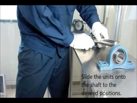 Installation of ASAHI Insert Bearing Unit with Set-screws - Asahi Seiko Co., Ltd.