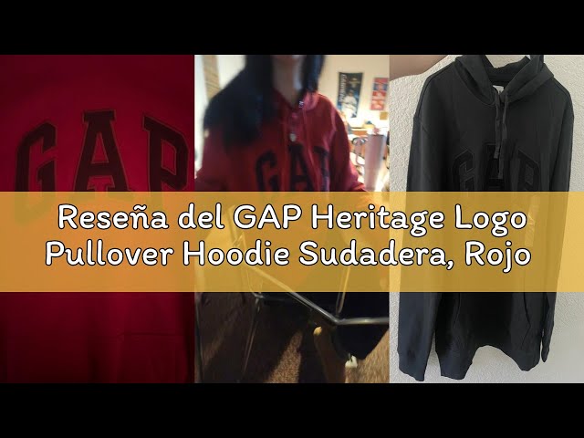 Vídeo relacionado con Gap Logo Hoodie Hooded Full Zip Sweatshirt Sudadera, Tapiz Azul Marino, Large para Hombre