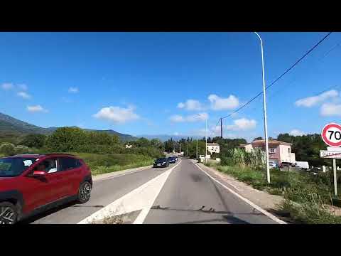 France Corse Route Moriani vers Bastia, Gopro / France Corsica Route Moriani towards Bastia, Gopro