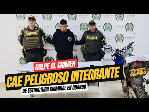 🔴 ⚖️ Capturan a presunto integrante de estructura criminal en Obando tras operativo policial.