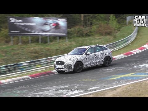 2018 Jaguar F-Pace SVR spied testing at the Nürburgring