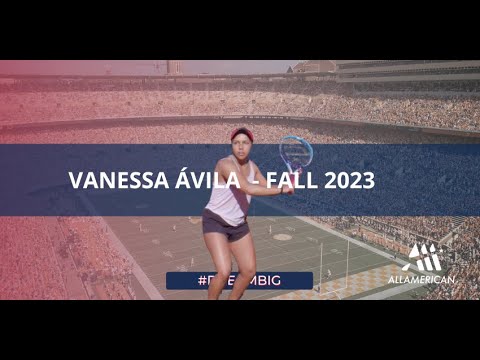 College tennis - Vanessa Ávila (FALL 23)