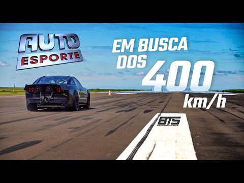 Em busca dos 400km/h - Matéria Auto Esporte TV Globo - Mustang BTS1500